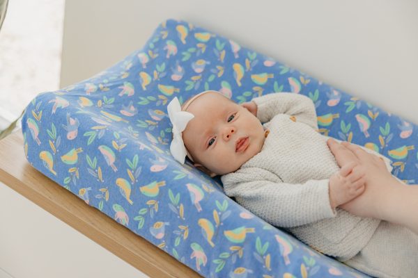 Premium Knit Diaper Changing Pad Cover - Birdie on Sale - Image 5