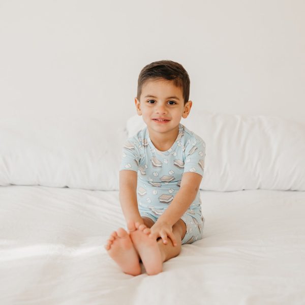 2pc Short Sleeve Pajama Set - S mores Online - Image 3