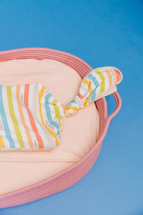 Newborn Knotted Gown - CoComelon Stripe Discount - Image 3