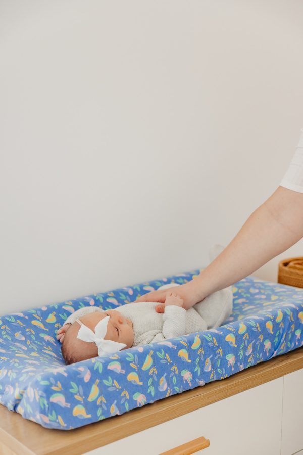 Premium Knit Diaper Changing Pad Cover - Birdie on Sale - Image 4