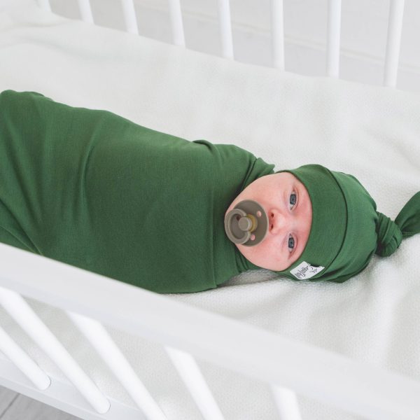 Knit Swaddle Blanket - Alder For Sale - Image 2