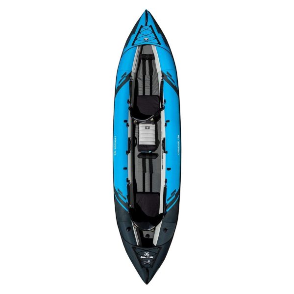 AQUAGLIDE Chinook 120 Inflatable 12   Foot Kayak Kit Packable for Adults Family Friendly Pet Adaptable 1 or 2 Riders Blow Up Recreational Kayaking for Angler Fishing Hunting For Cheap - Image 2