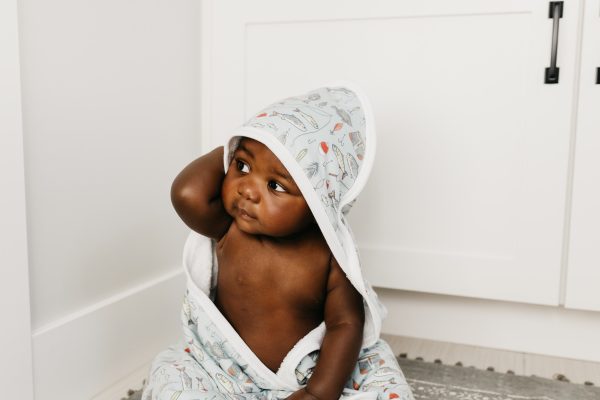 Premium Baby Knit Hooded Towel - Trout Cheap - Image 3