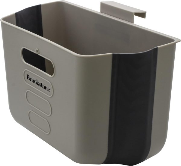Brookstone Multi-Purpose Collapsible Car Trash Bin, Home & Kitchen Waste Basket, Hanging Garbage for Automotive or Cabinet Doors Discount