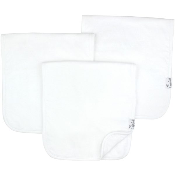 Premium Burp Cloths - White Basics For Cheap
