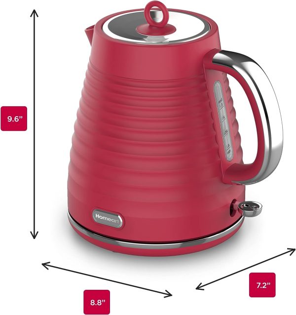 Homeart Riva 1.7L Electric Kettle with Removable Limescale Filter, Fast Boiling and Auto Shut-off Hot on Sale - Image 5