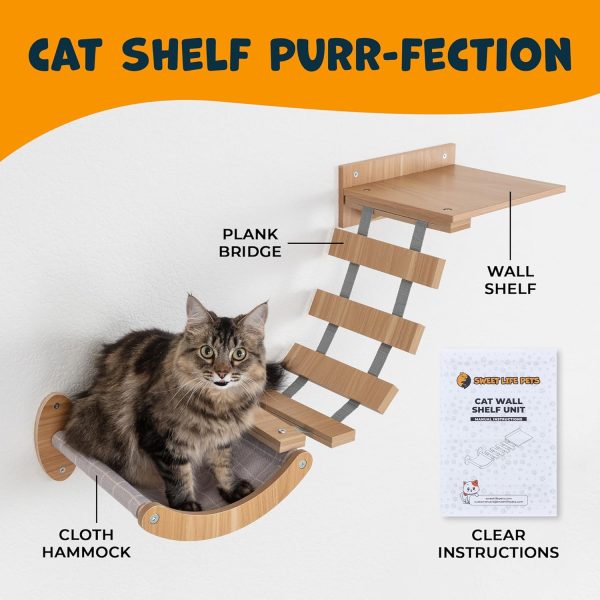 Sweet Life Pets Cat Wall Shelves, 2 Pack Sale - Image 2