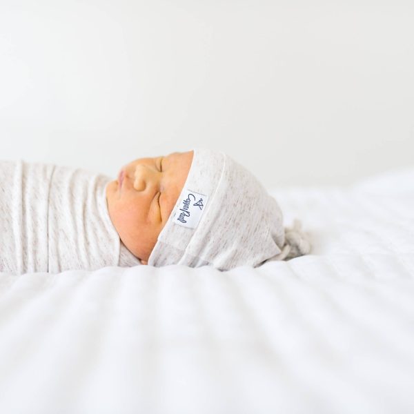 Knit Swaddle Blanket - Oat For Discount - Image 2