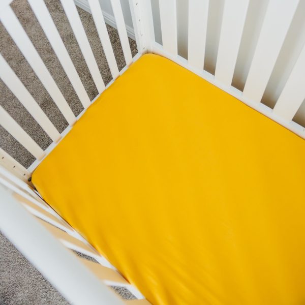 Premium Knit Fitted Crib Sheet - Banana For Discount - Image 2