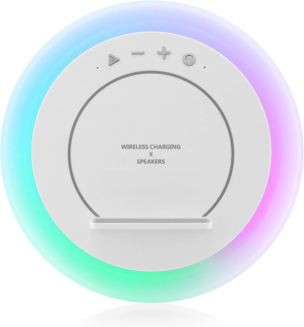 Rumi Lighting 4-in-1 Color Changing Night Lights with Wireless Charger and Bluetooth Speaker For Sale - Image 4