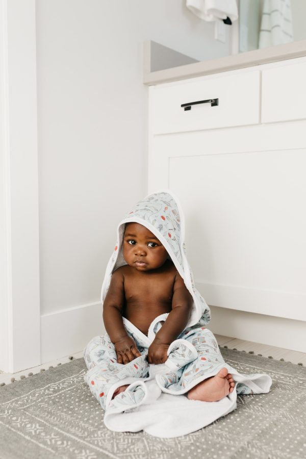 Premium Baby Knit Hooded Towel - Trout Cheap - Image 2
