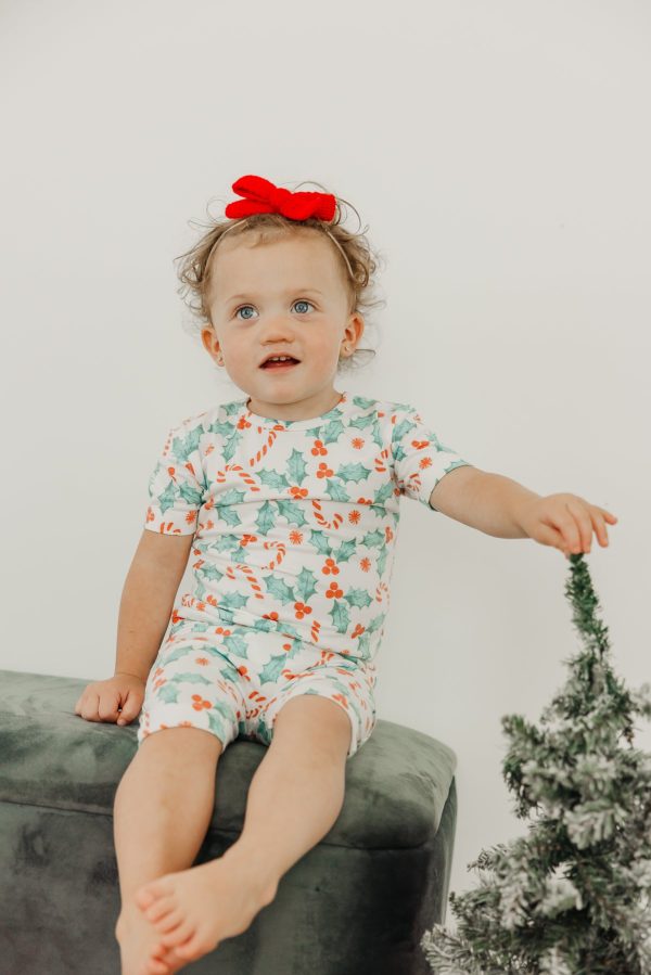 2pc Short Sleeve Pajama Set - Holly For Sale - Image 2